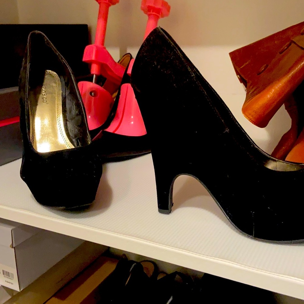 black shoes